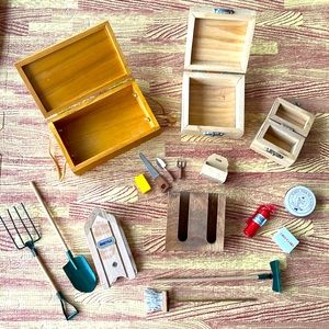 Breyer and Other Manuf Stable Accessories Bundle with Tack Trunks - GUC